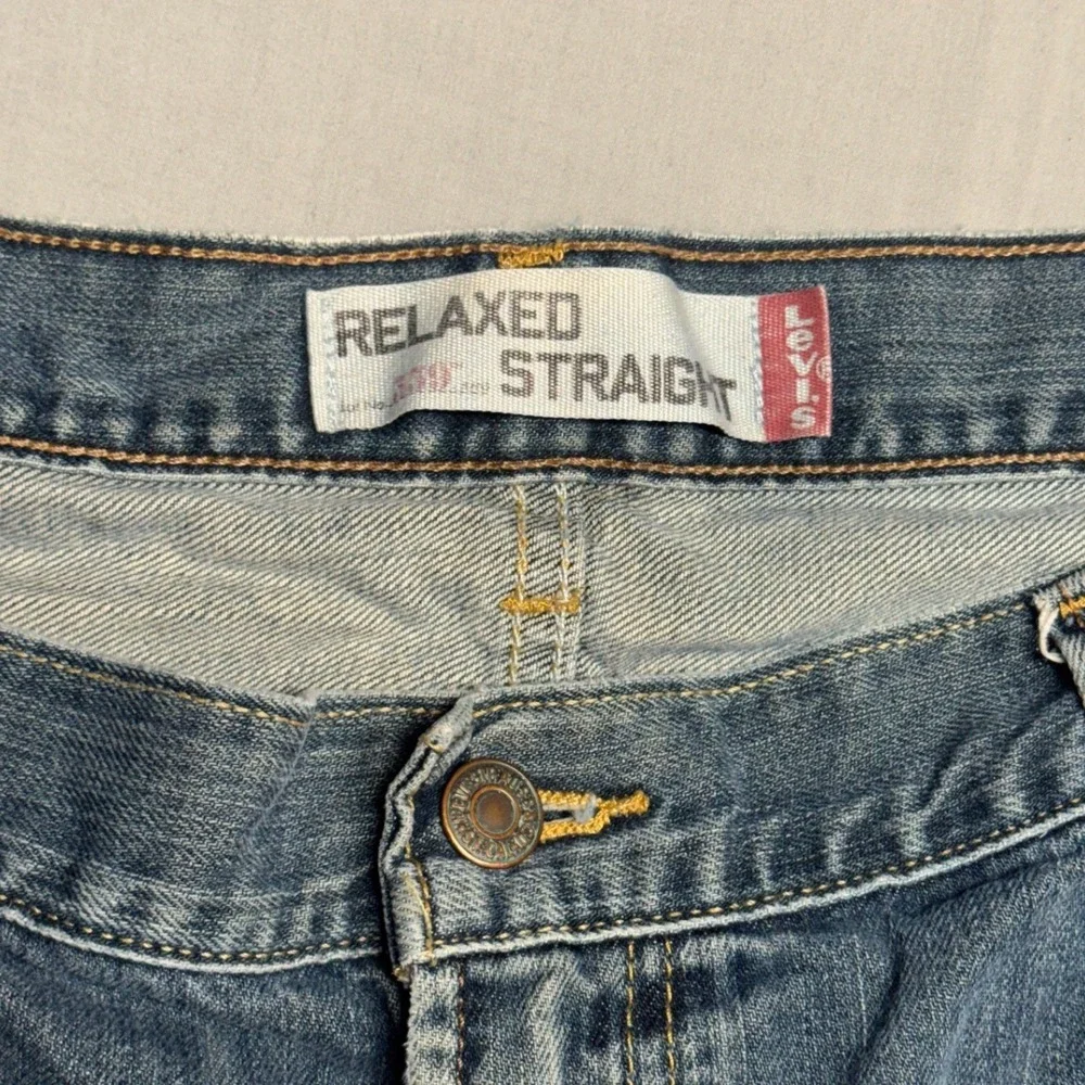 Levis 559 Relaxed Straight Jeans Mens 40x30 Blue Denim Medium Wash Y2K